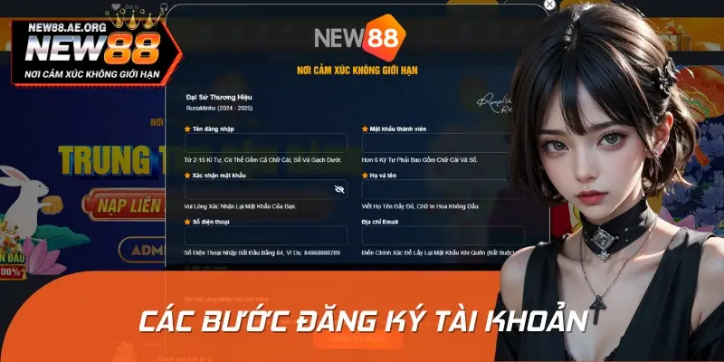 Hướng dẫn chi tiết cách đăng ký tài khoản game NEW88 nhanh chóng