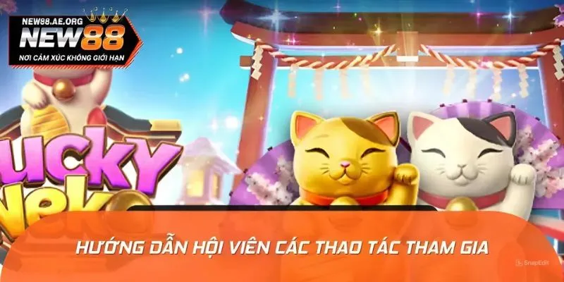Hướng dẫn hội viên các thao tác tham gia nổ hũ Neko May Mắn