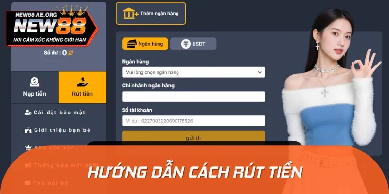Hướng dẫn quy trình rút tiền